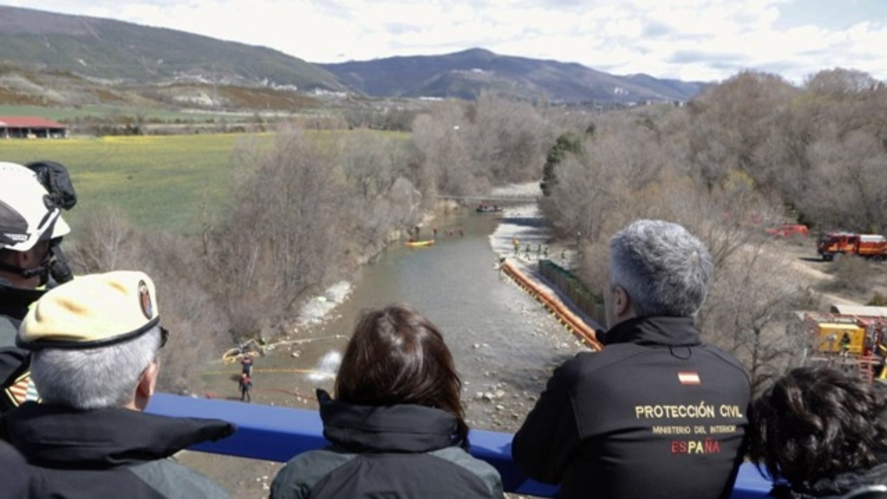 Fernando Grande-Marlaska en el simulacro de Huesca de 2019.