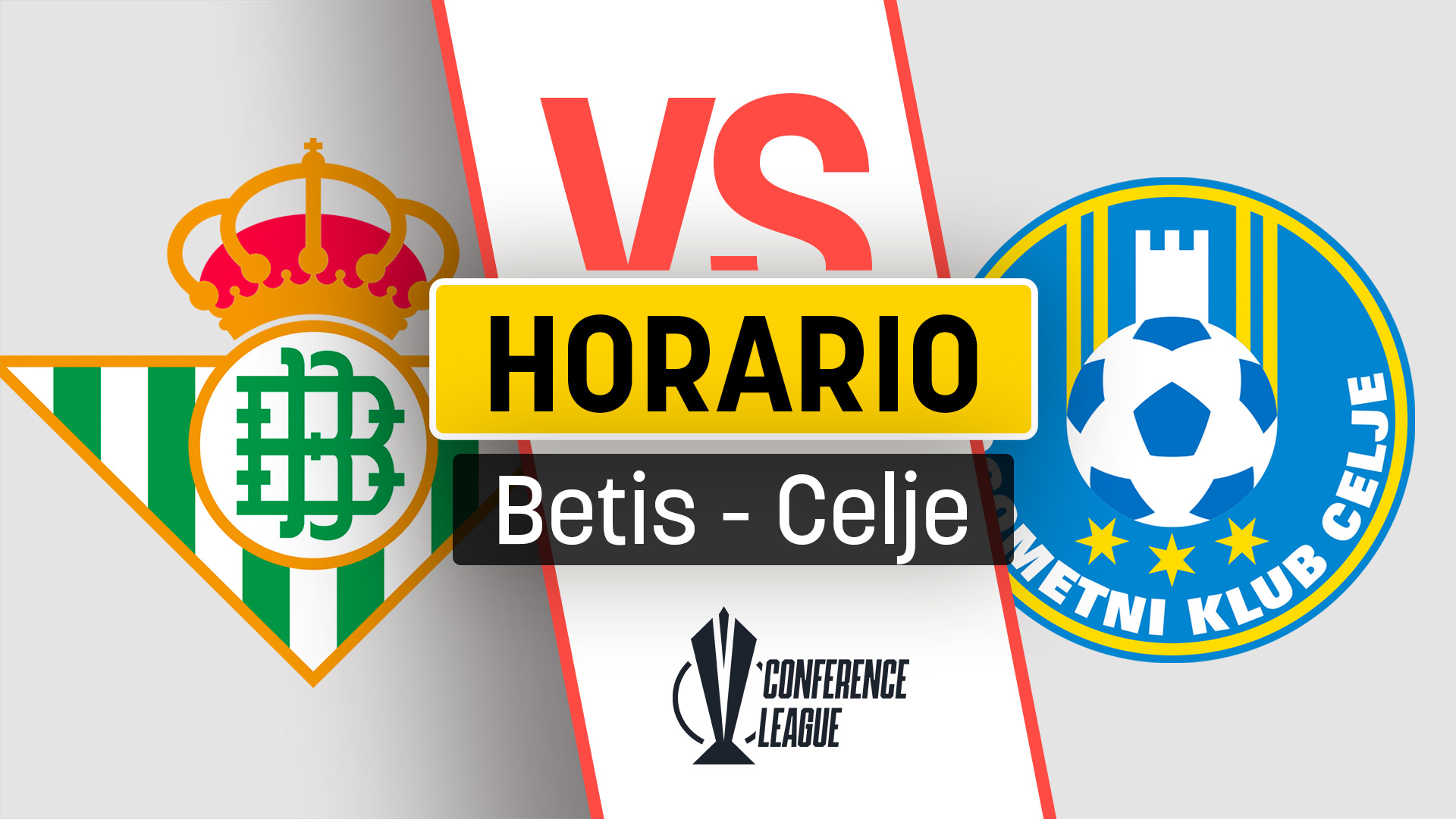 Betis – Celje: horario y dónde ver en vivo por TV el partido de la Conference League.