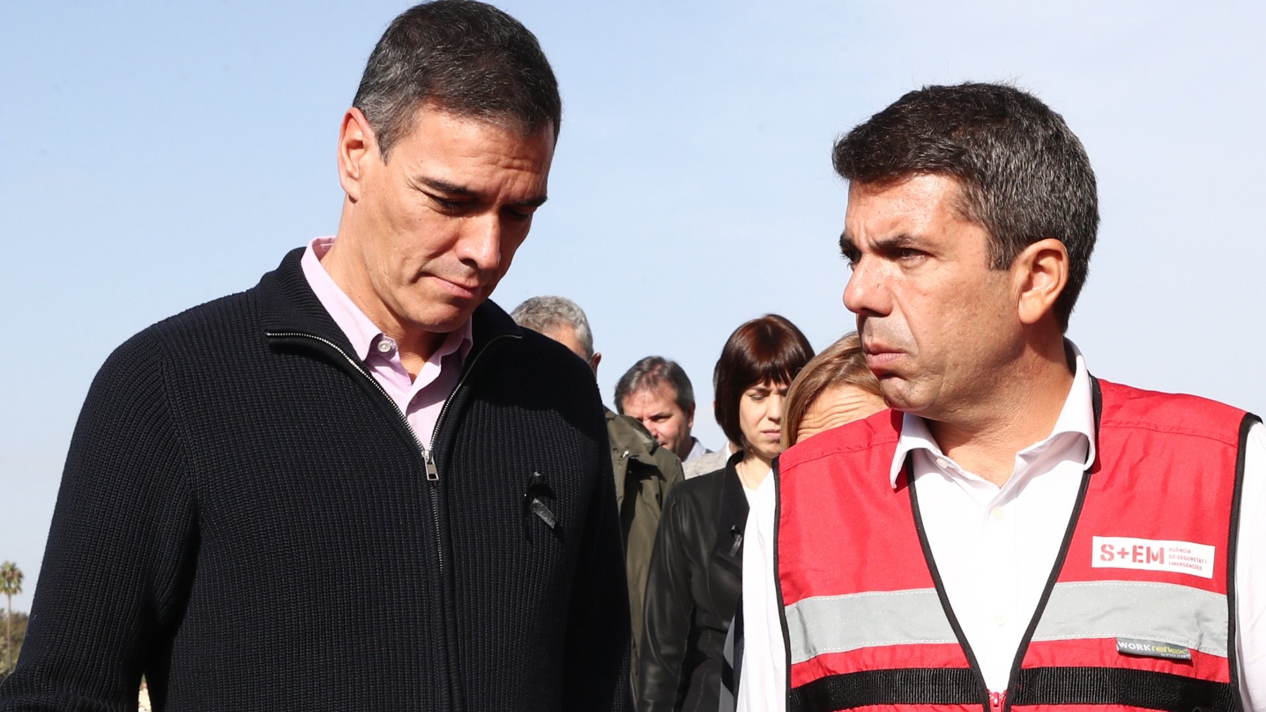 Pedro Sánchez y Carlos Mazón. (Foto: Efe)