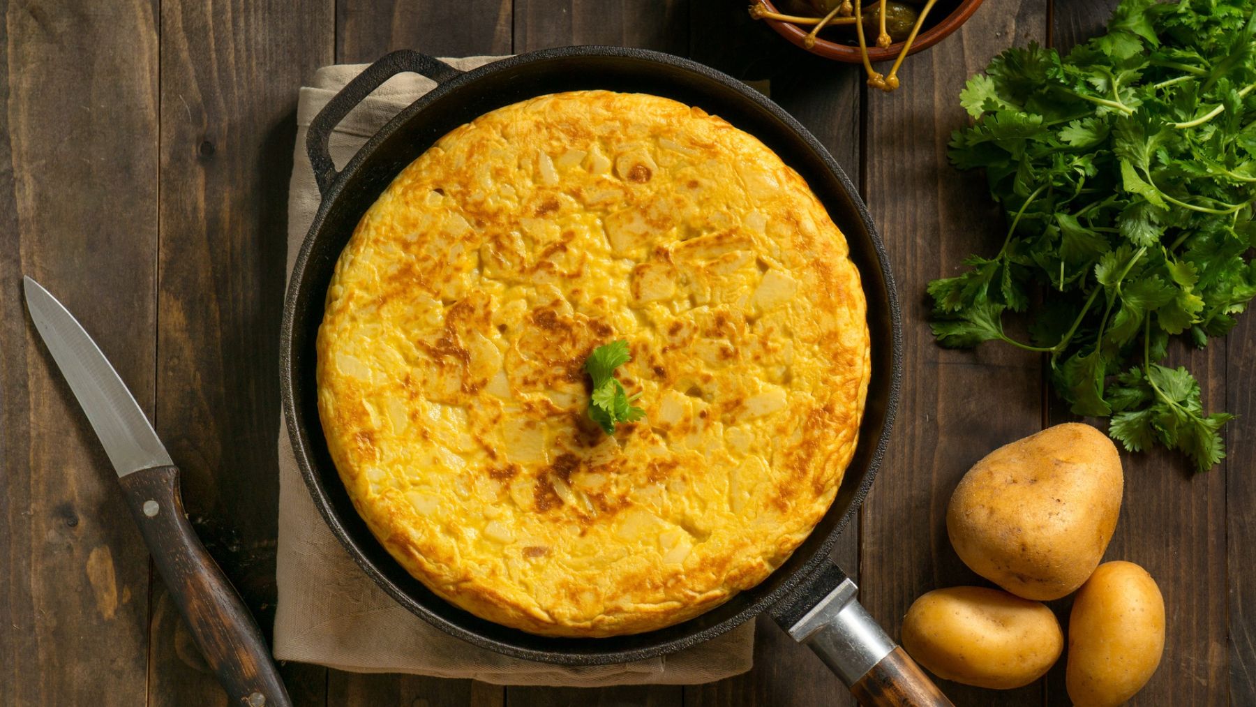 Tortilla de patatas. Foto: Freepik