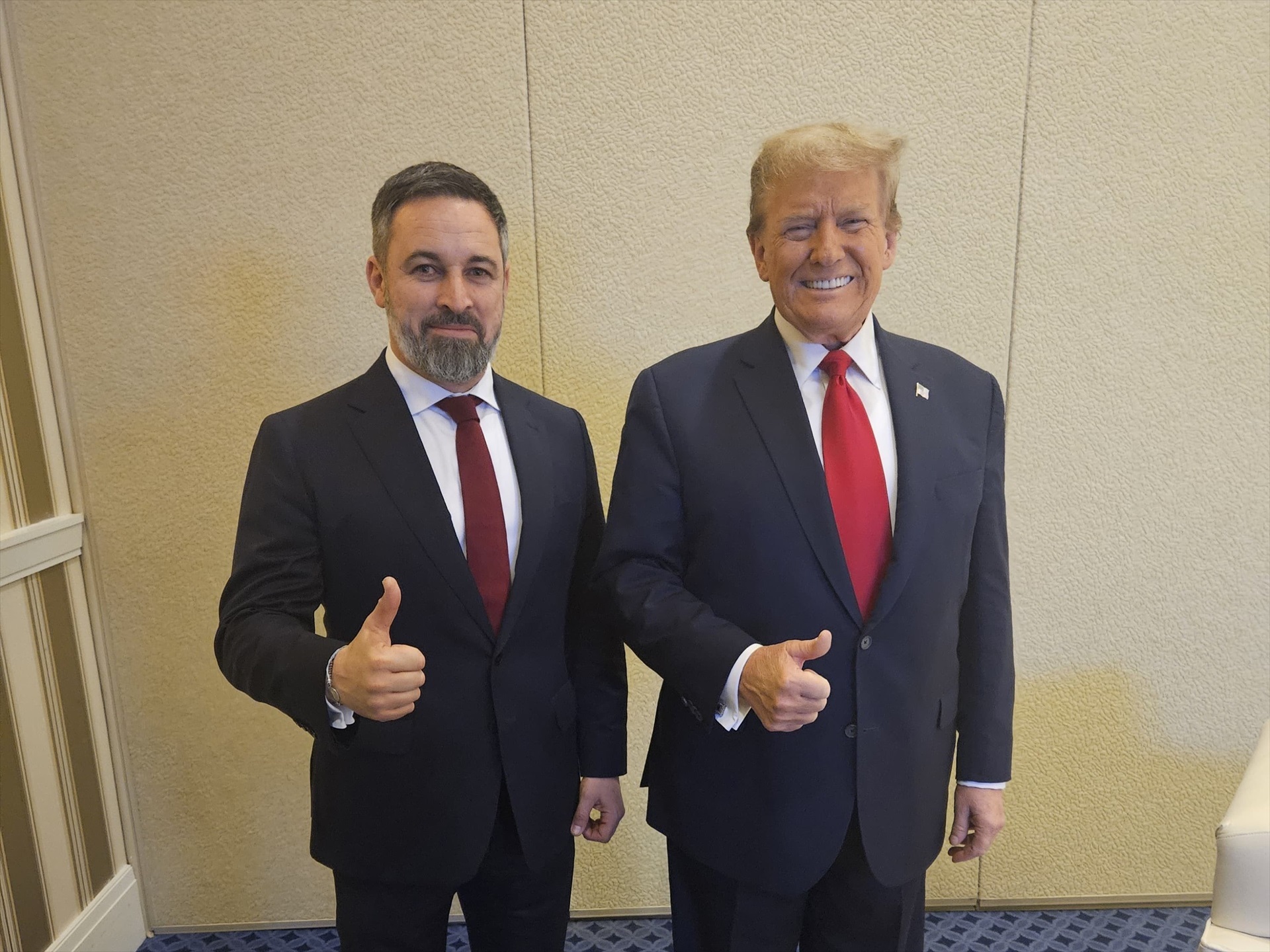 Santiago Abascal con Donald Trump.