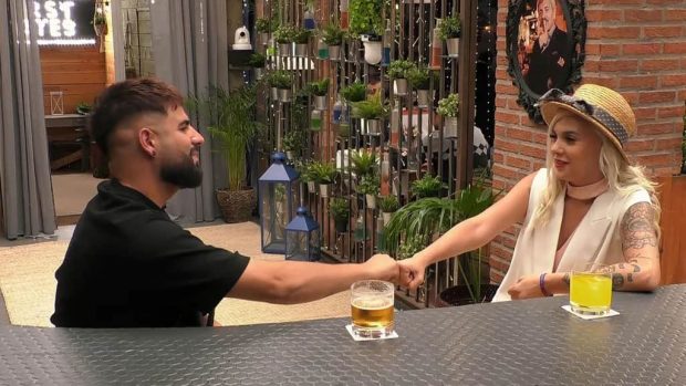 José y Camila, participantes de 'First Dates'. (Mediaset)