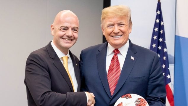 Infantino y Trump