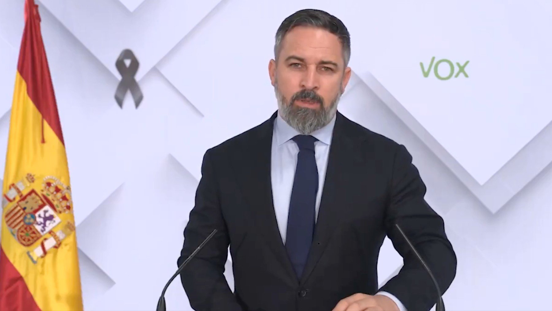 Santiago Abascal, presidente de Vox.