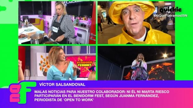 Víctor Sandoval estalla tras conocer una noticia sobre su participación en Benidorm Fest 2025. (Canal Quickie)