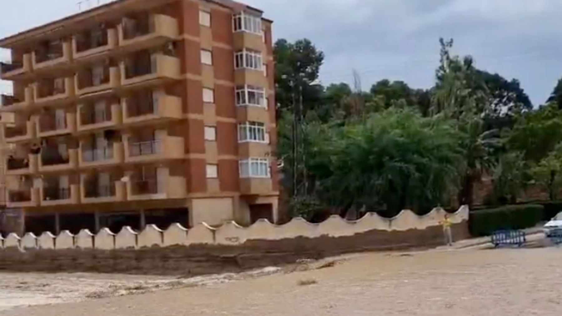 Inundaciones en Mazarrón por las lluvias.