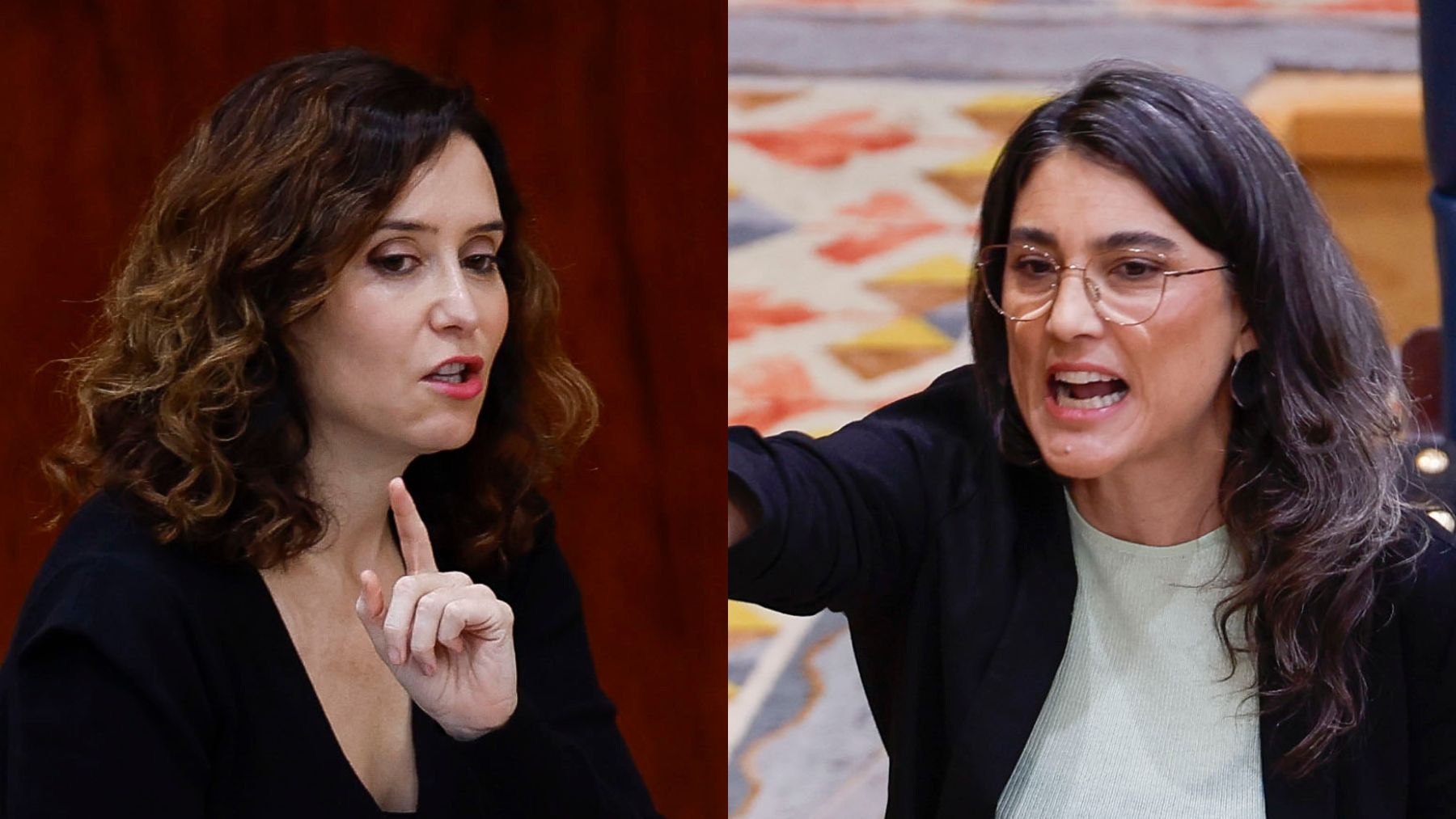 Isabel Díaz Ayuso y Manuela Bergerot. (Fotos: EFE)