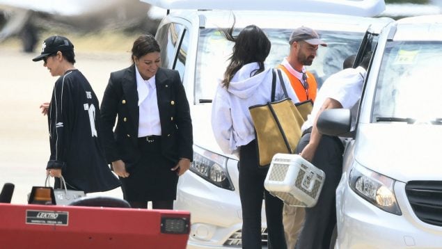 La modelo Kilye Jenner en un aeropuerto en Mallorca