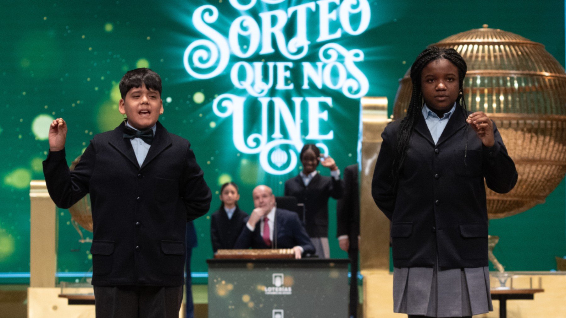 Los niños de San Ildefonso de la Lotería de Navidad. (Foto: Ep)