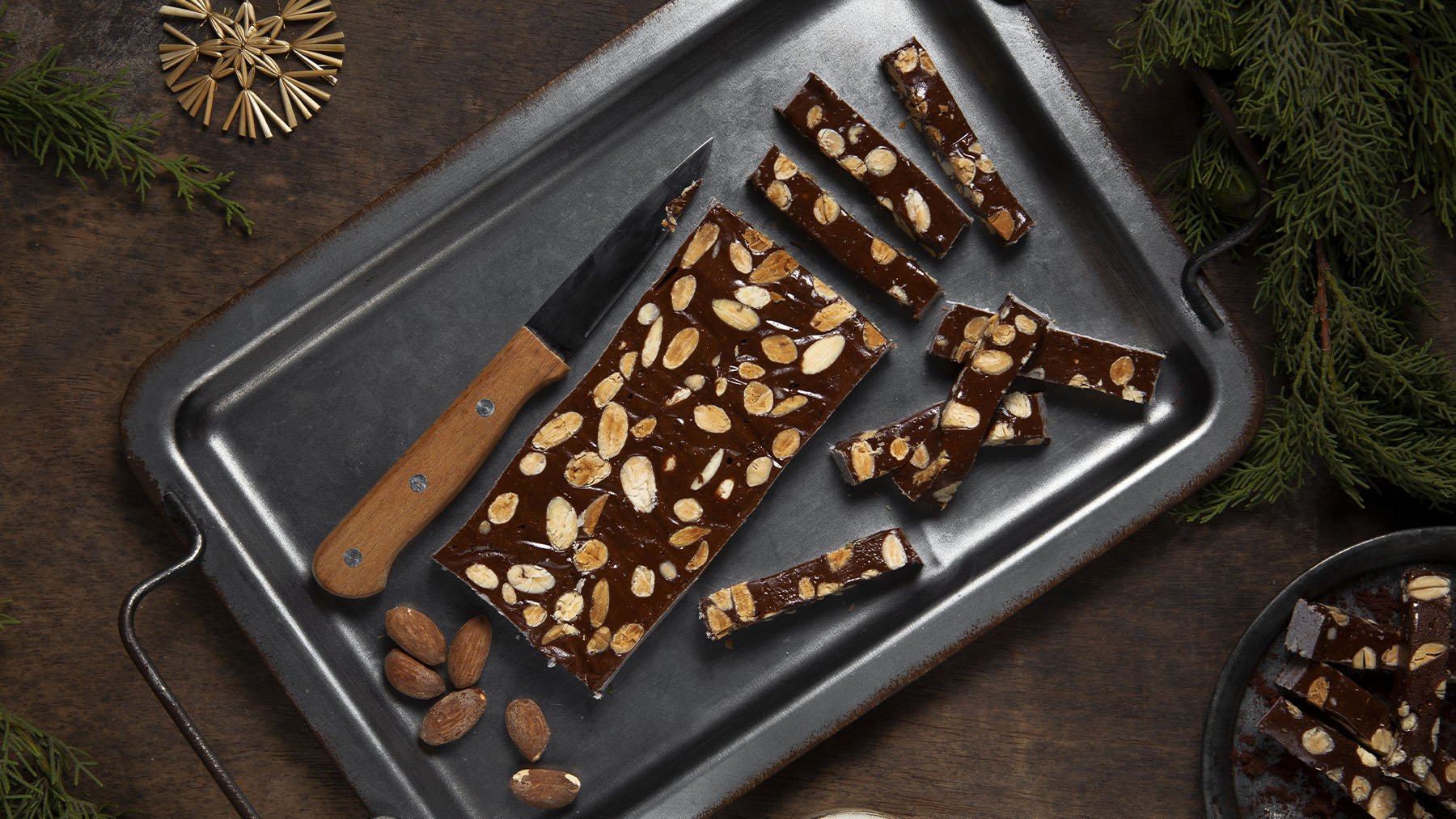 Turrón de chocolate casero. Foto: Freepik.