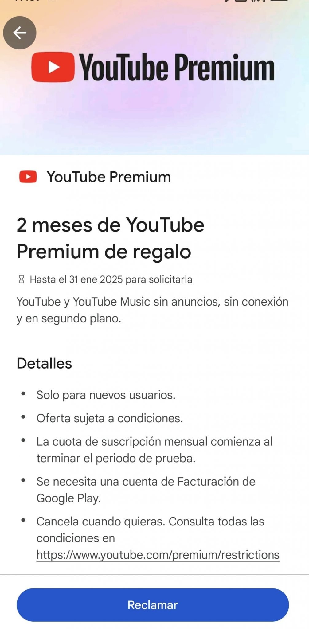 C mo Conseguir 2 Meses Gratis De YouTube Premium En Android c-mo-conseguir-2-meses-gratis-de-youtube-premium-en-android