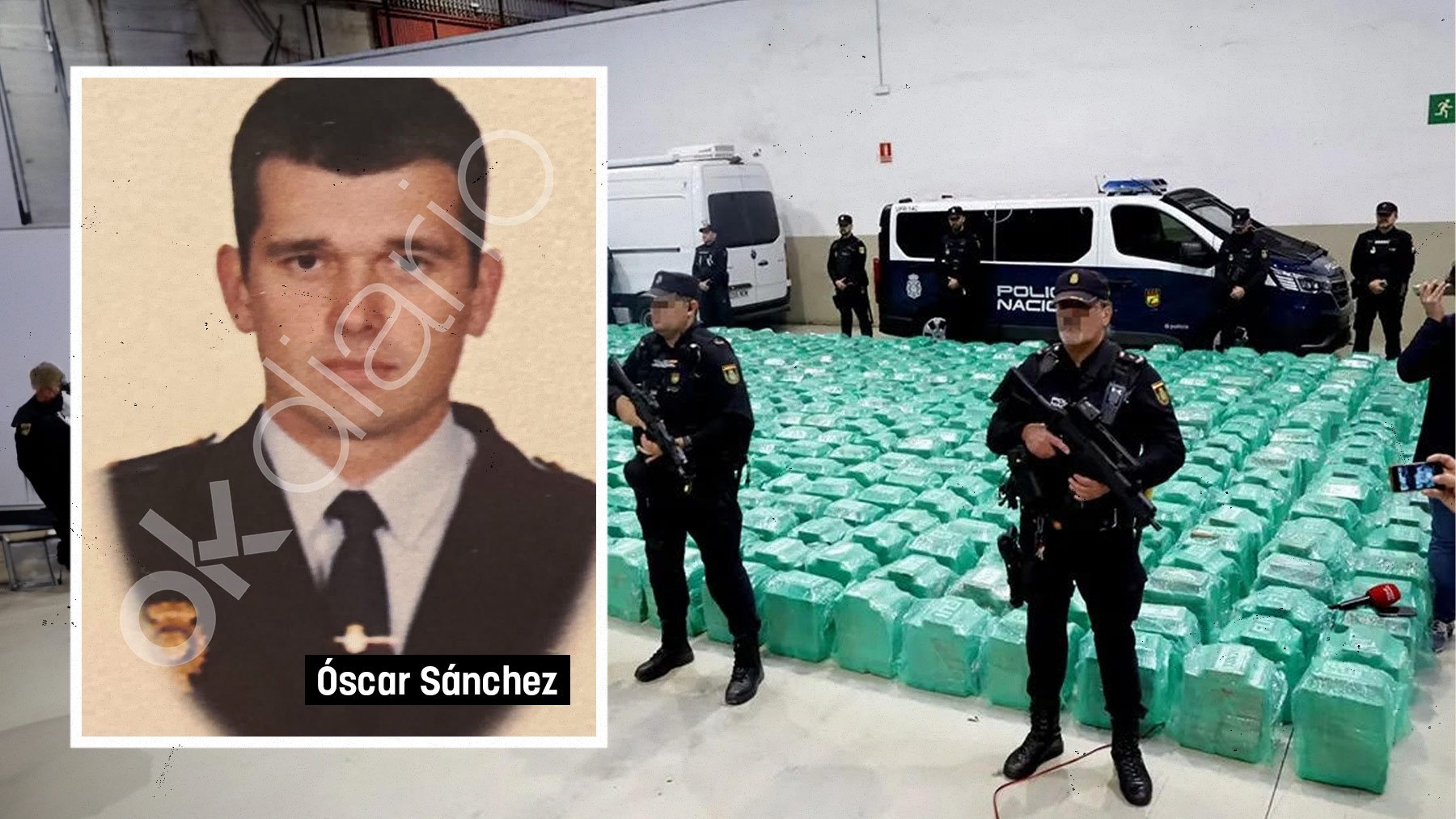 Óscar Sánchez, mando policial detenido.