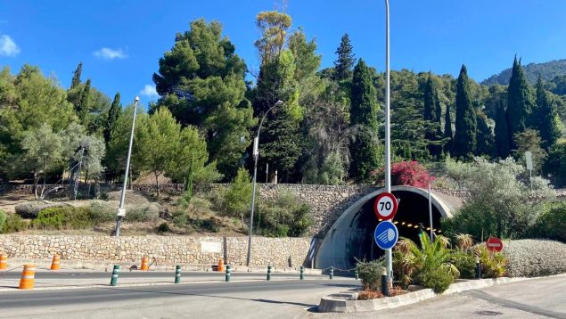 cortes de tráfico túnel Sóller Sa Mola Son Vic