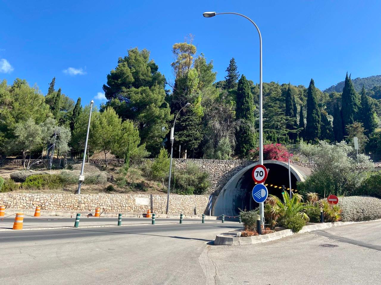 Entrada del túnel de Sóller.