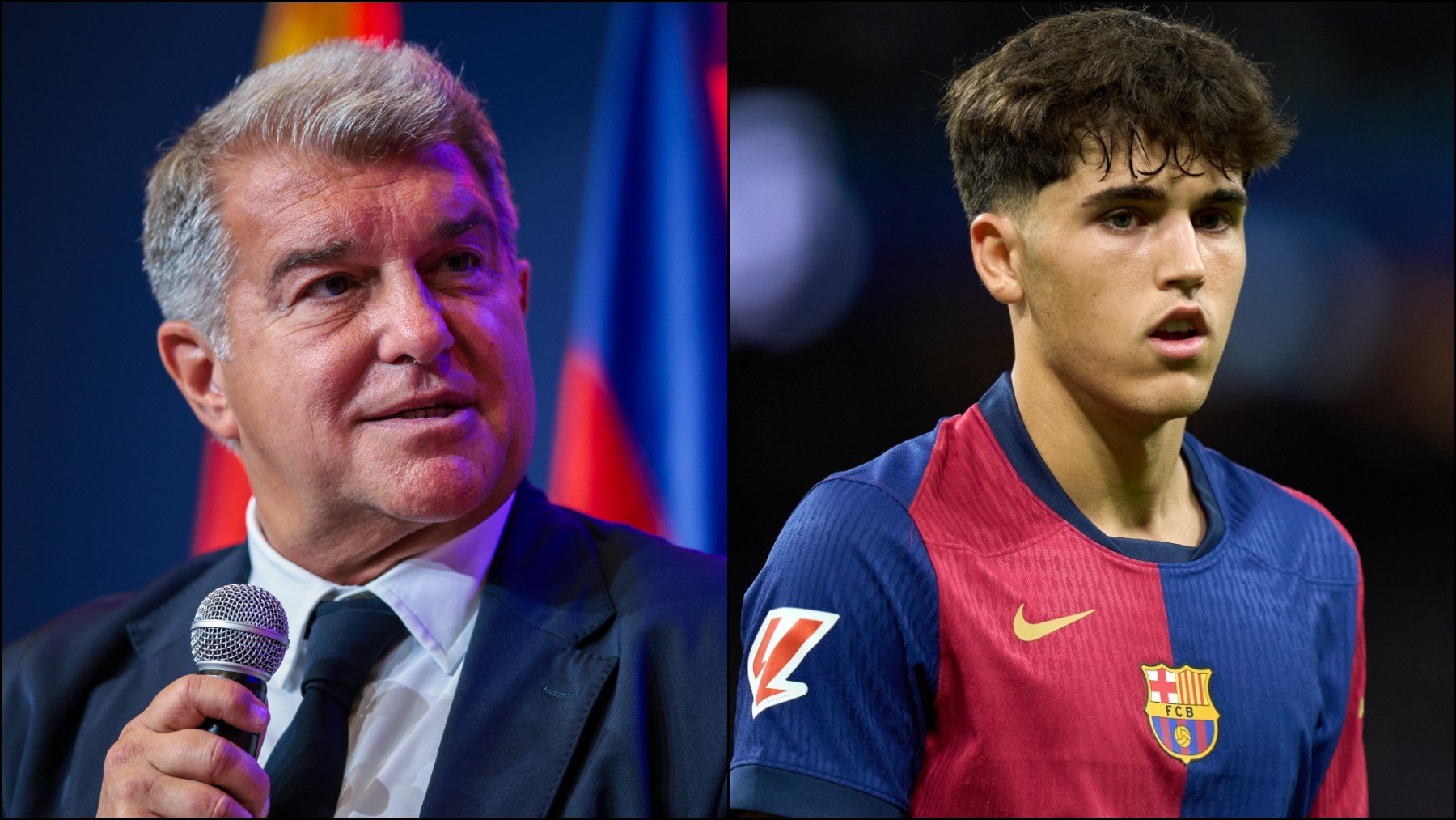 Laporta y Cubarsí. (Getty)