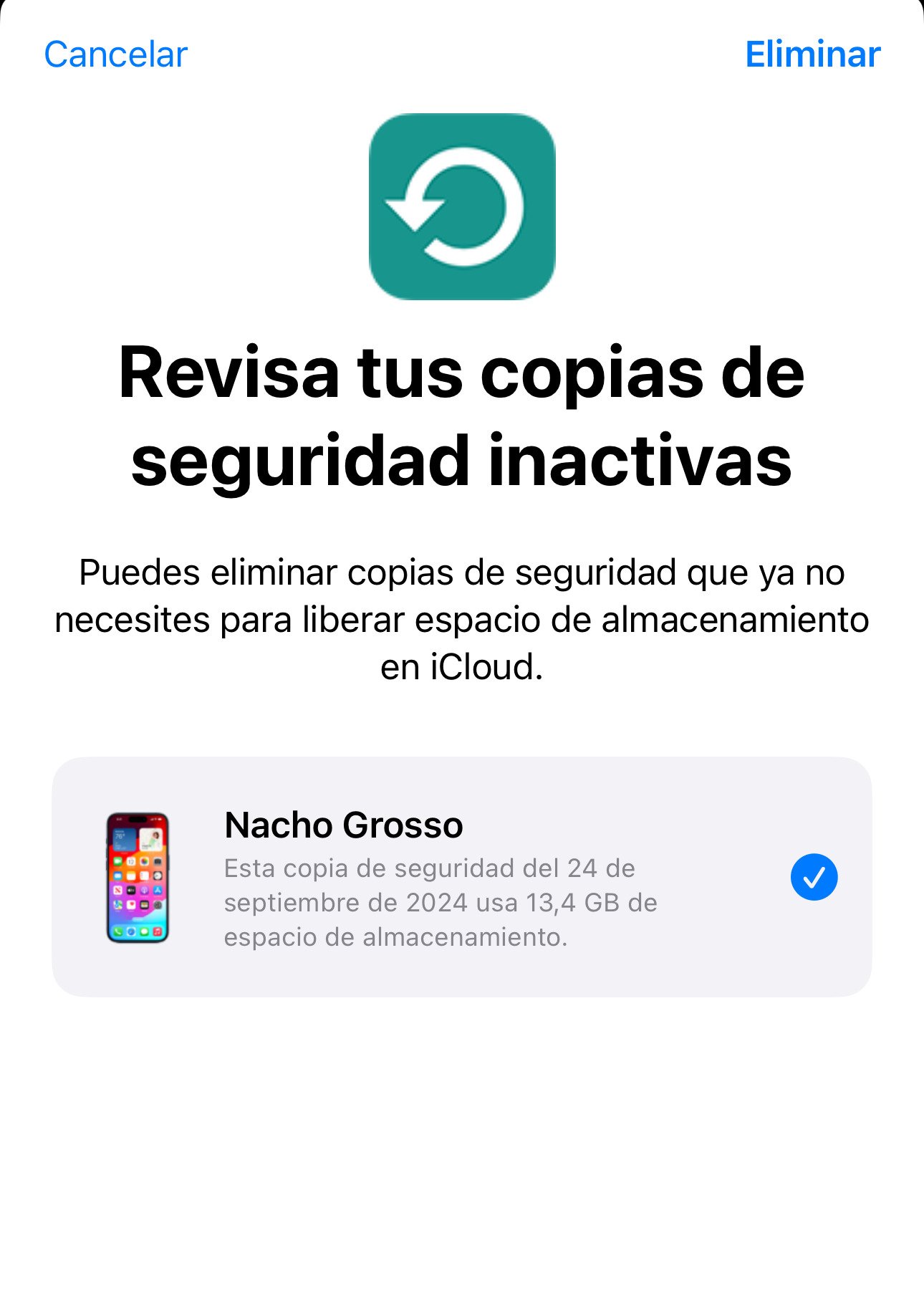 recuperar espacio iCloud iPhone