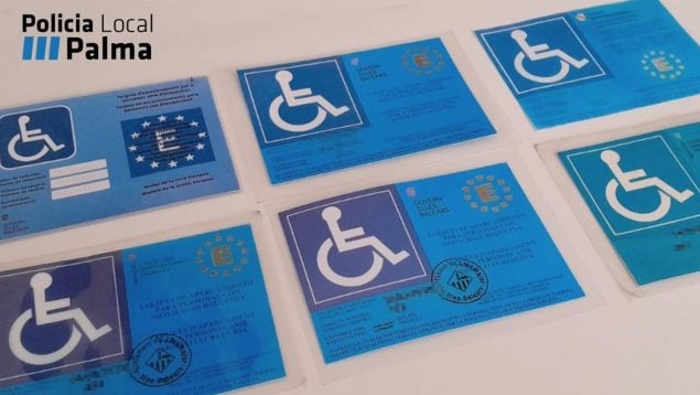 Palma tarjetas de movilidad reducida