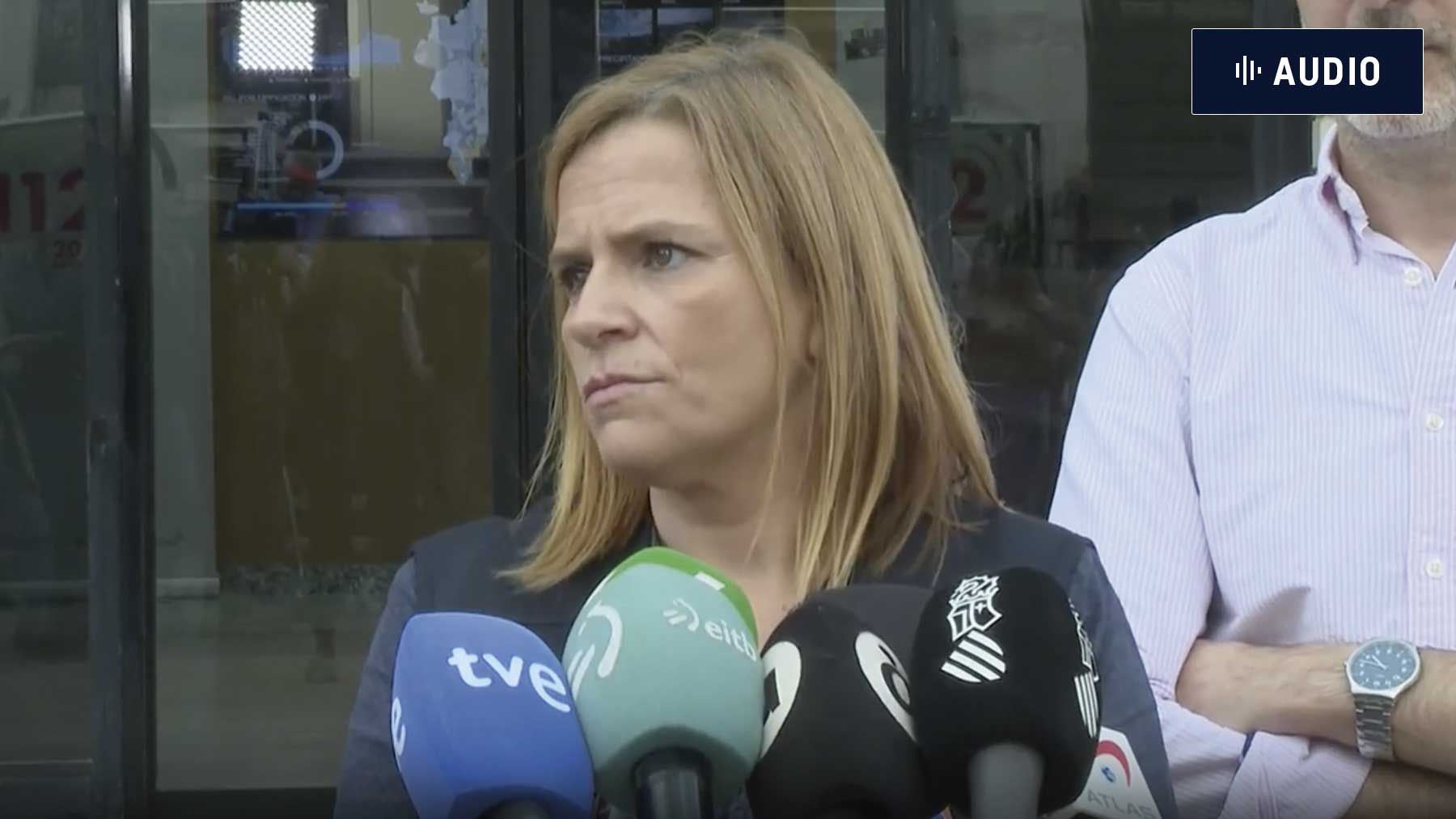 Pilar Bernabé en la rueda de prensa de este domingo.