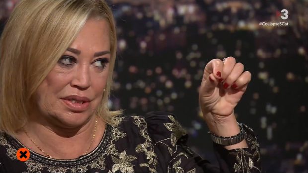 Belén Esteban durante su entrevista en Col·lapse. (TV3)