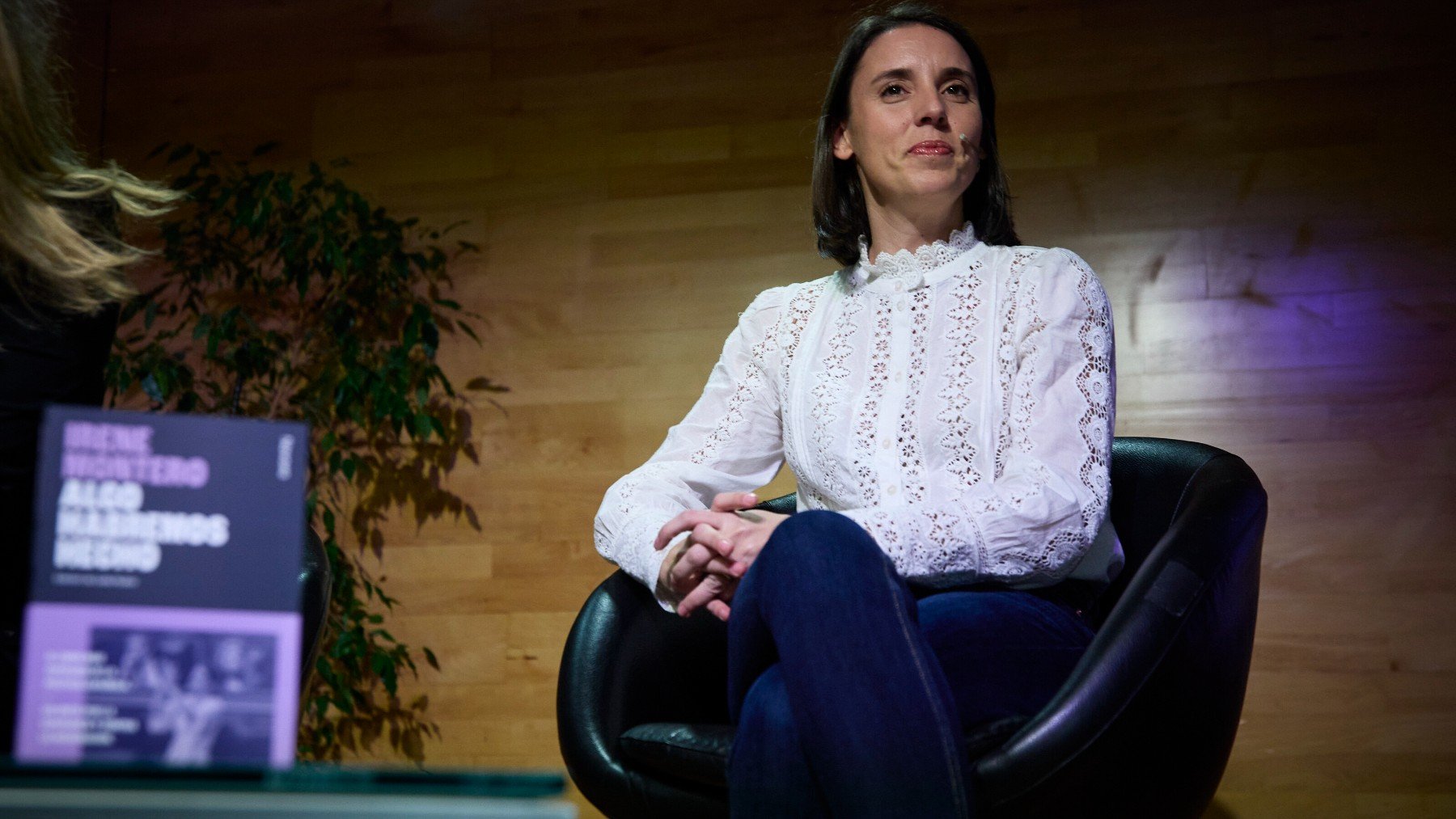 Irene Montero durante la presentación de su libro. (Foto: Europa Press)