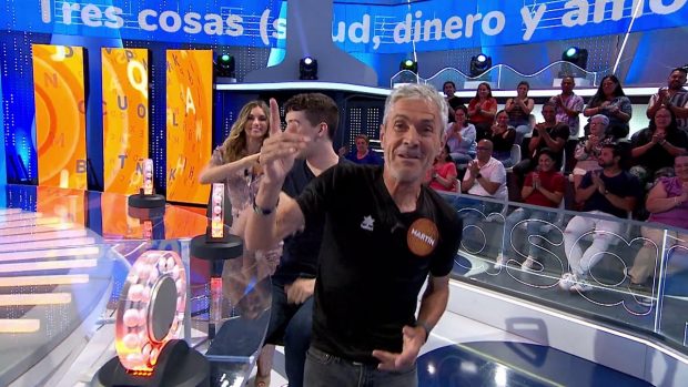 El ex atleta Martín Fiz en el plató de Pasapalabra (Atresmedia).