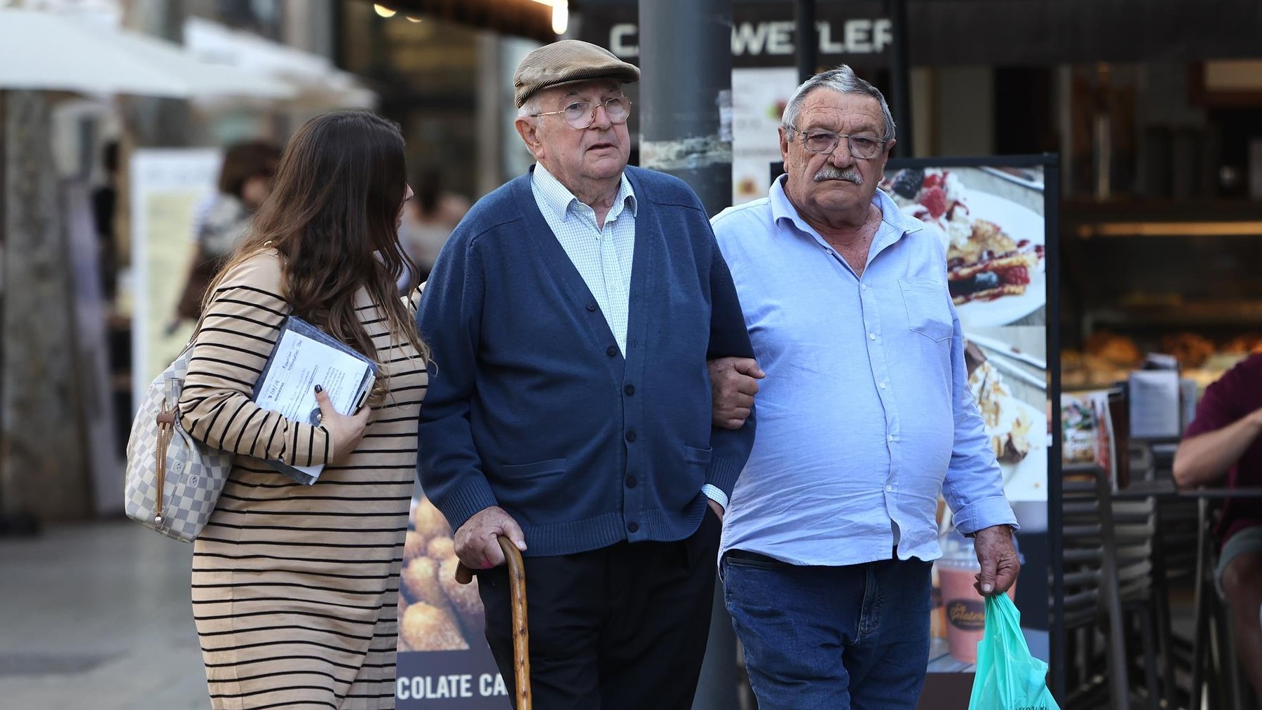 Pau Rigo, a su llegada a la Audiencia.