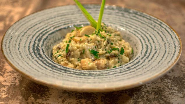 Arroz con champiñones