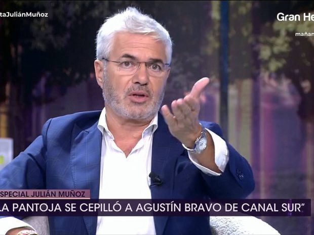 Agustín Bravo en el plató de De viernes (Mediaset).