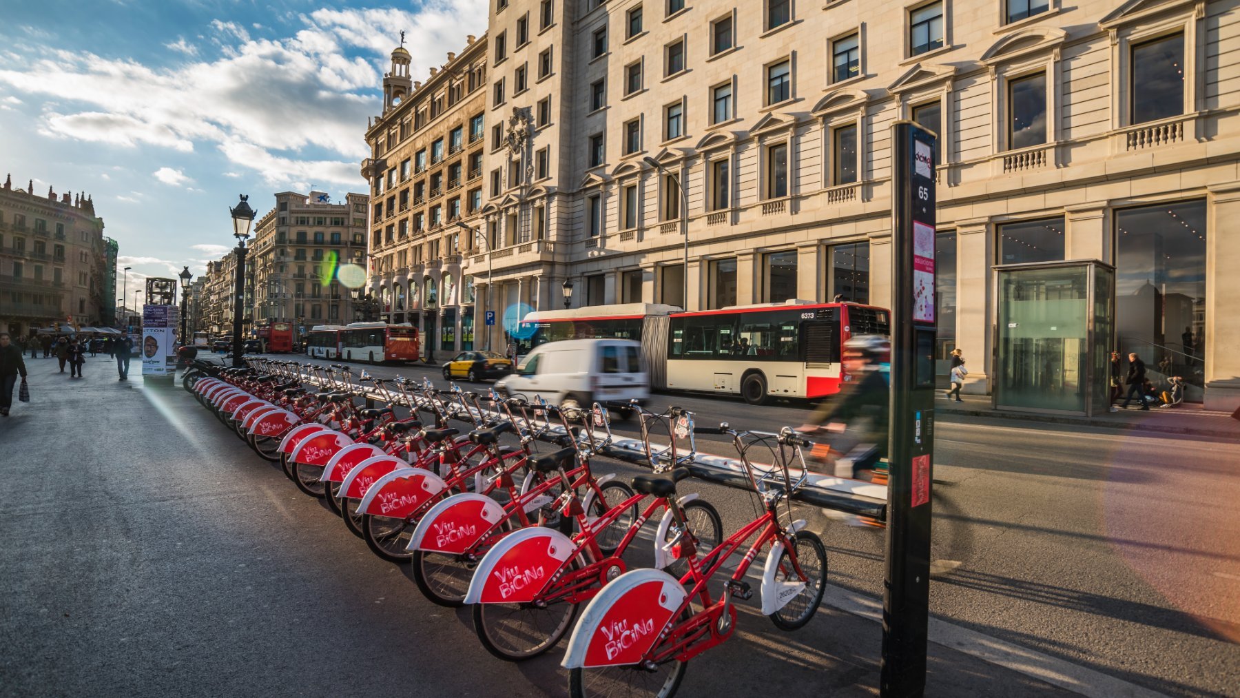 Bicicletas de alquiler en la ciudad de Barcelona