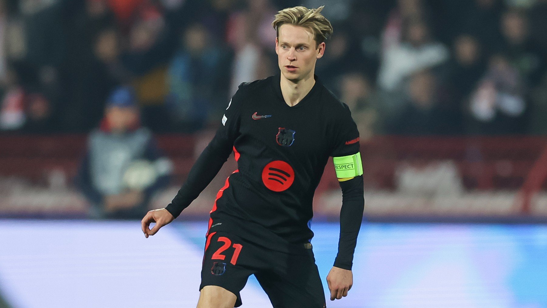 De Jong en un partido con el Barcelona. (Getty)