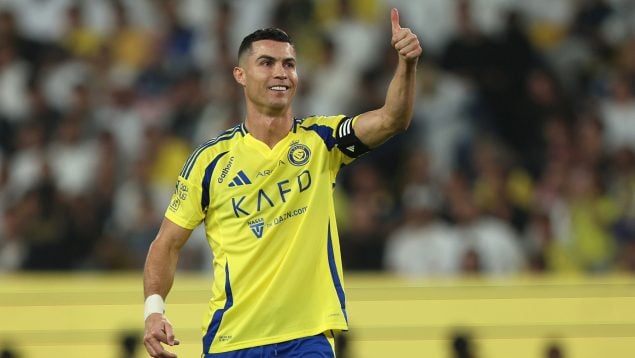 Cristiano Ronaldo con el Al Nassr. (GETTY)