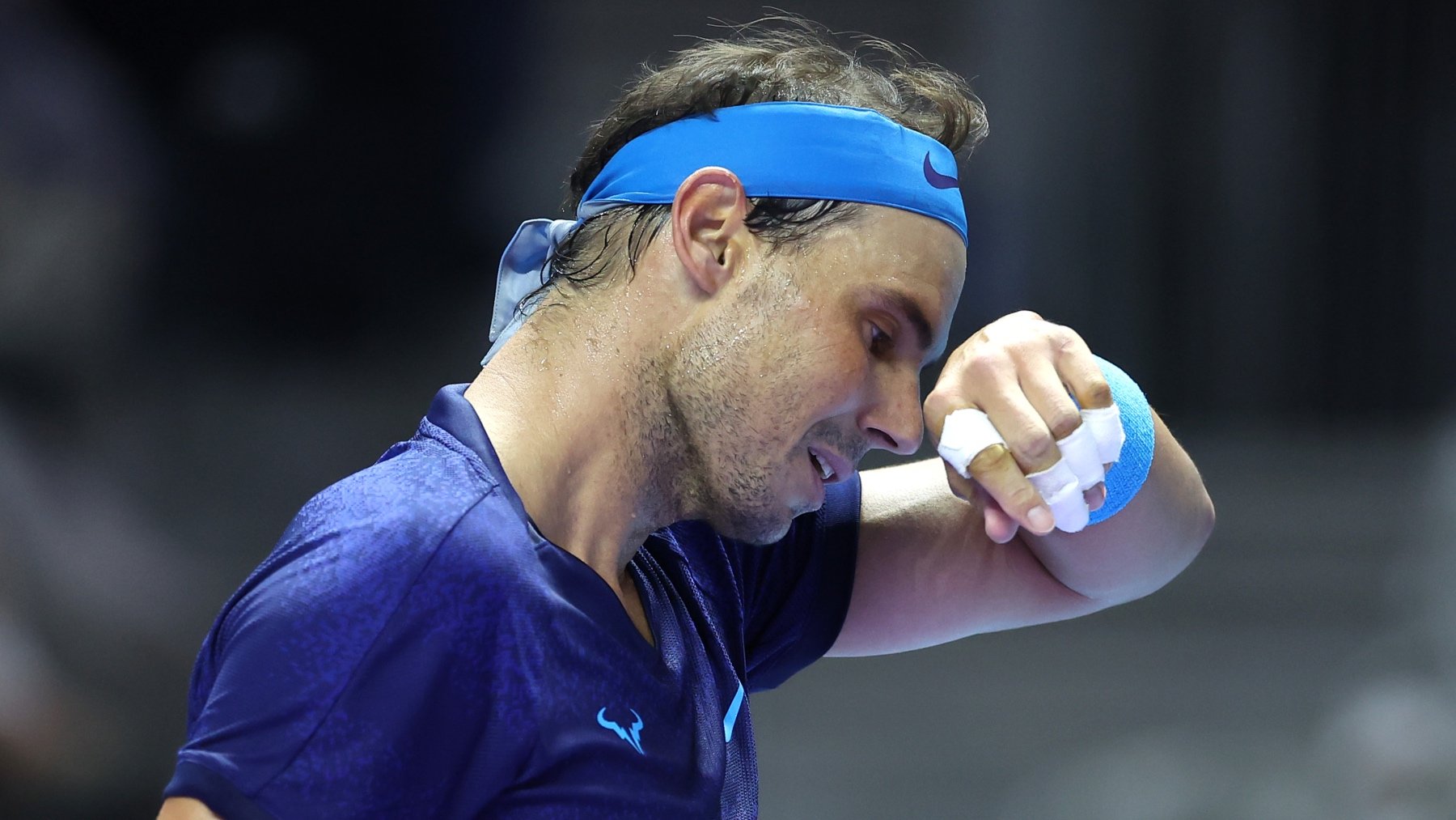 Rafa Nadal, en su último partido antes de la Copa Davis. (Getty)