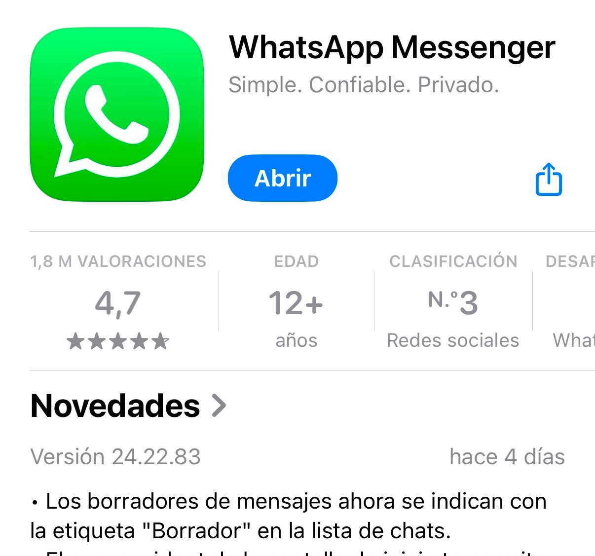 borrador WhatsApp