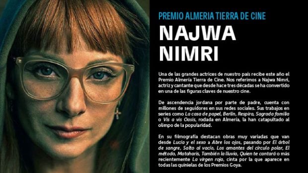 Najwa Nimri, premio 'Almería de Cine' en el FICAL 2024