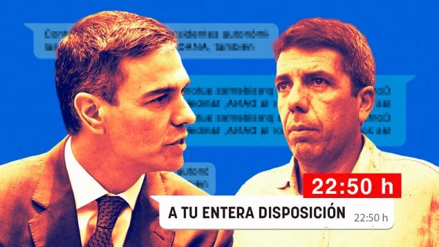 Pedro Sánchez y Carlos Mazón.