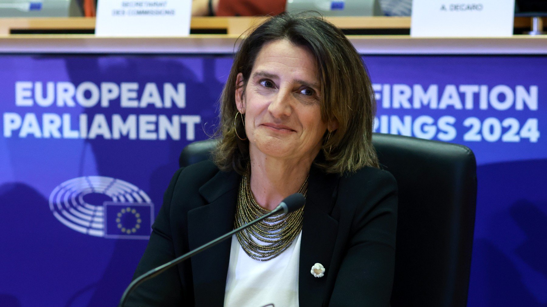 La vicepresidente de la Comisión Europea Teresa Ribera. (Foto: EFE)