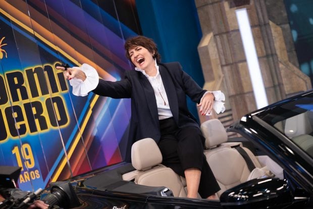 Silvia Abril llega al plató de El Hormiguero en un descapotable (Atresmedia).