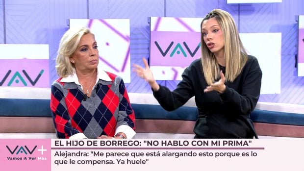 Carmen Borrego y Alejandra Rubio en Vamos a ver. (Mediaset)