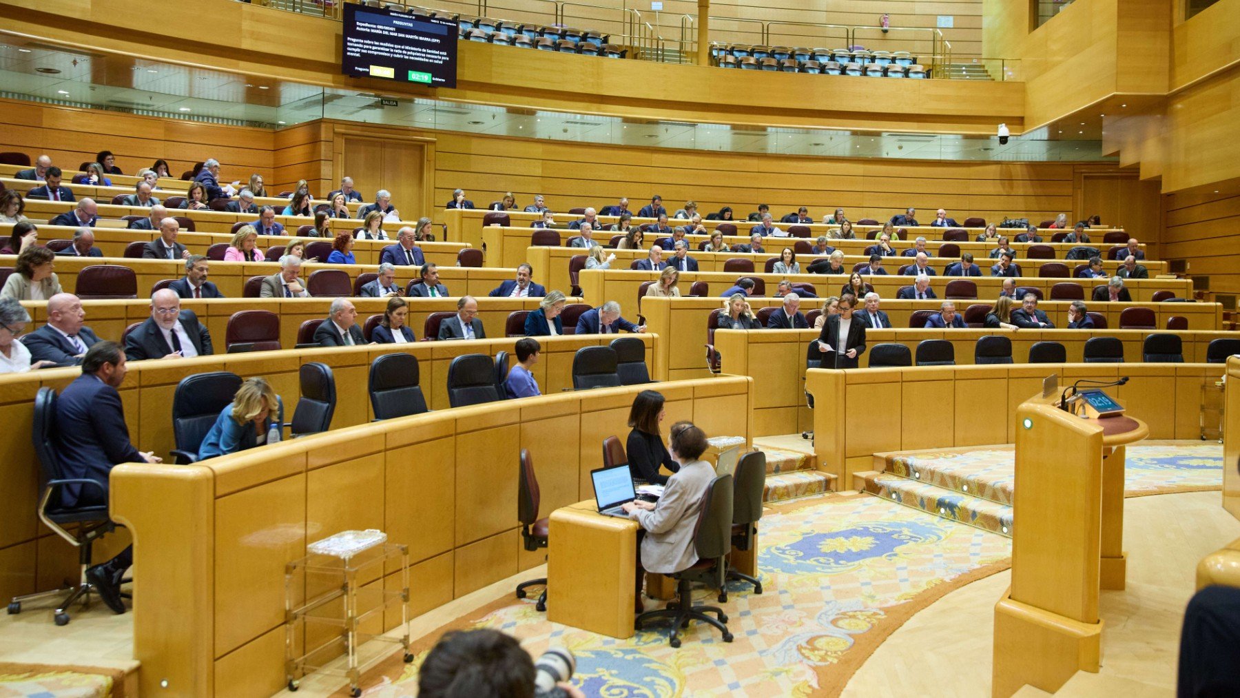 Un sesión plenaria del Senado.