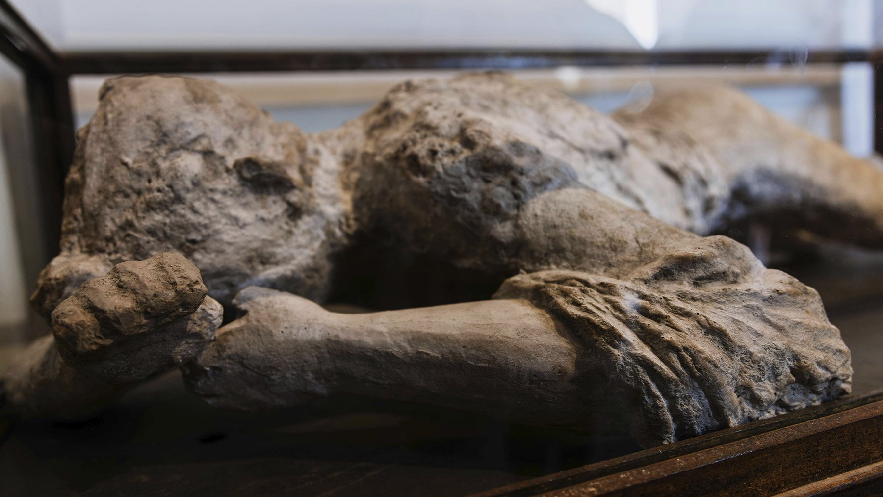 Víctima de Pompeya,  según la técnica de los calcos de yeso. Foto: Pexels.