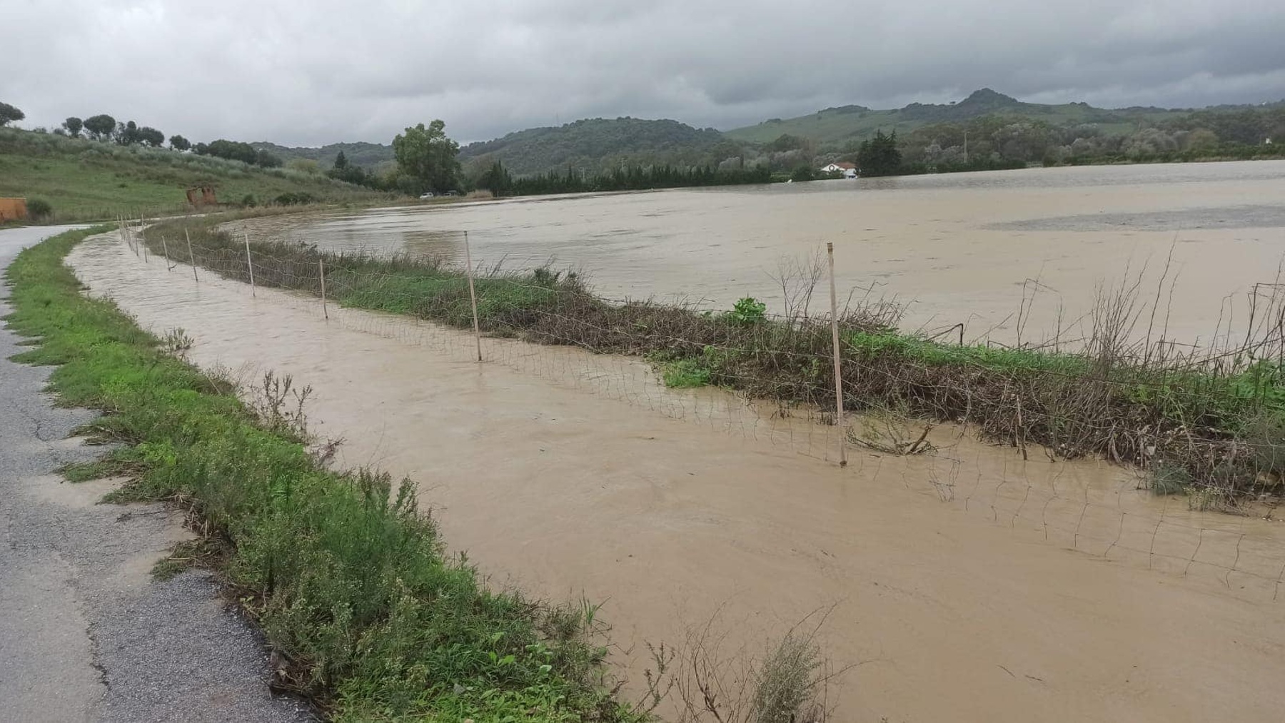 Río Guadiaro, este jueves, a su paso por Jimena de la Frontera (Cádiz).