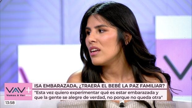 Isa Pantoja da detalles de su segundo embarazo. (Mediaset)