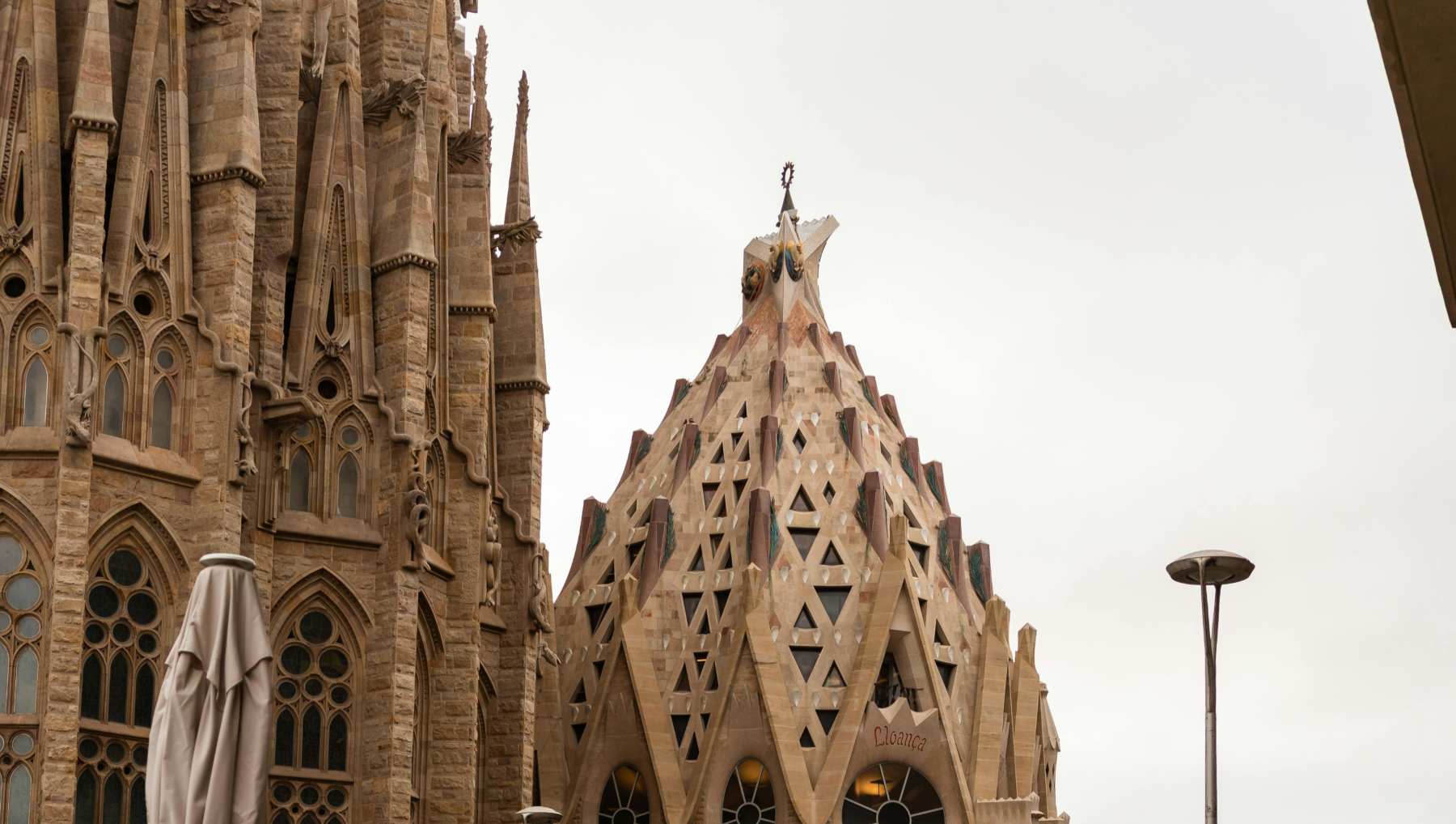 Construcción de la Sagrada Familia.