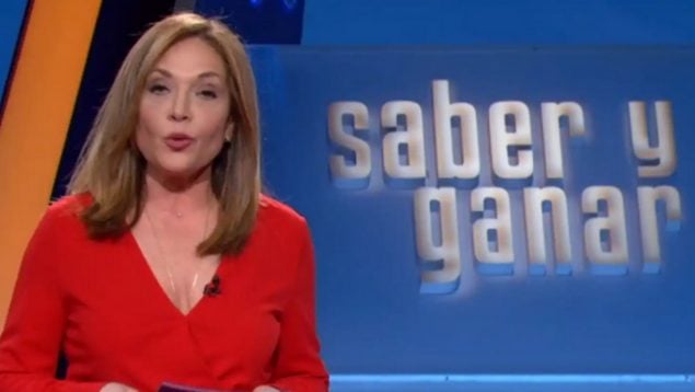 Paula Vázquez en 'Saber y ganar' en TVE