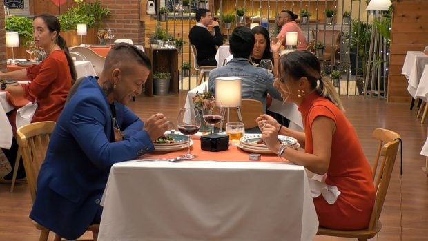 Pedro y Noelia en First Dates. (Mediaset)