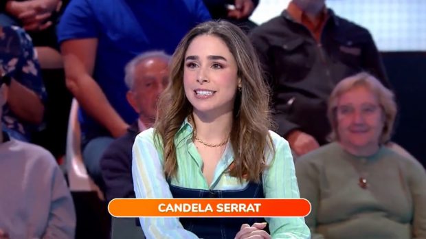 Candela Serrat en el plató de Pasapalabra (Atresmedia).