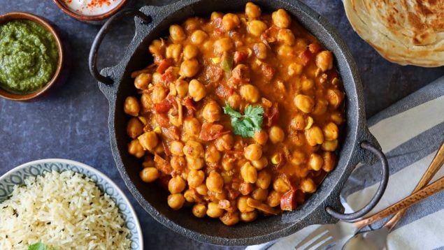 Garbanzos al curry