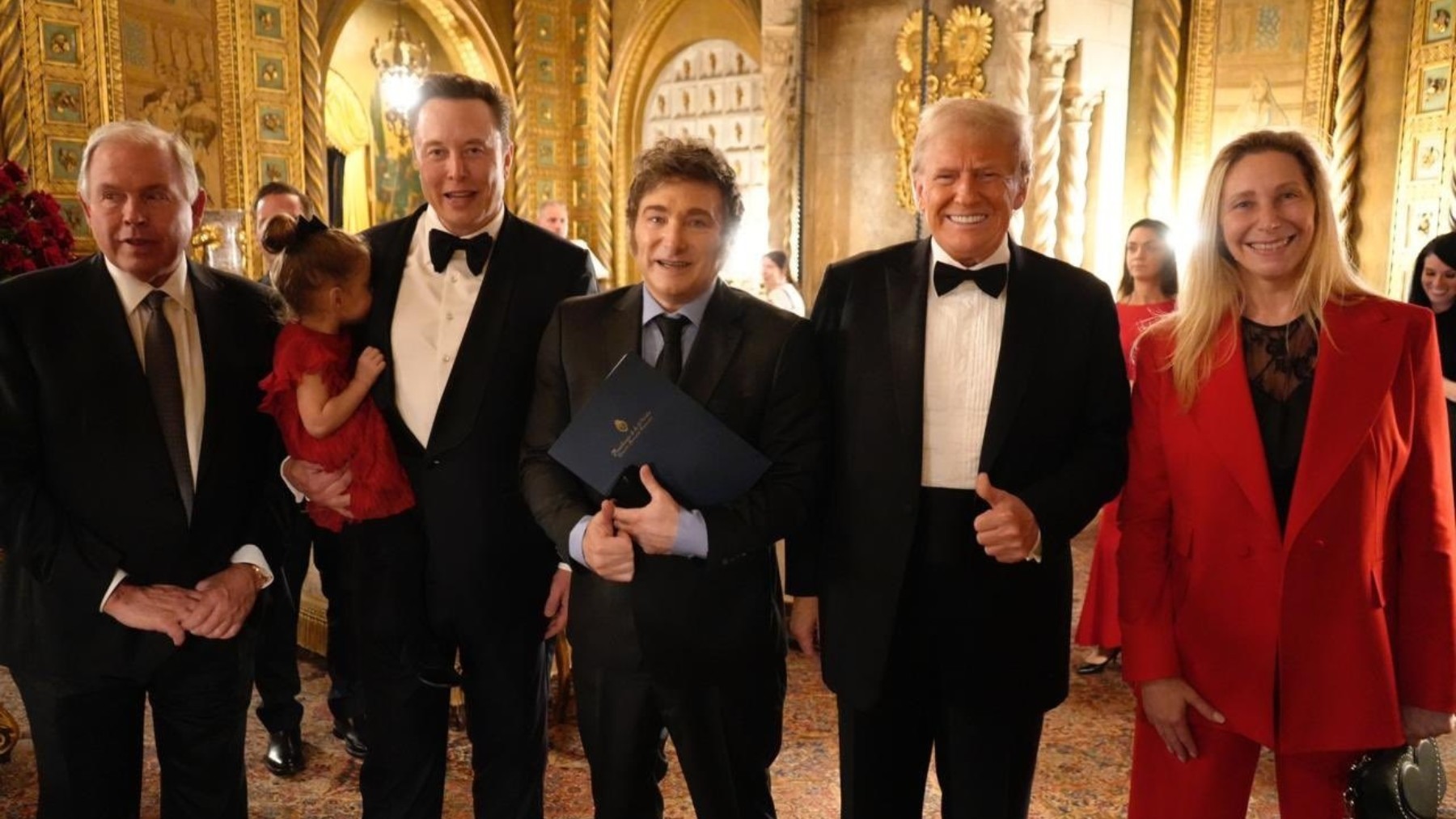 Donald Trump, Javier Milei y Elon Musk. (Ep)