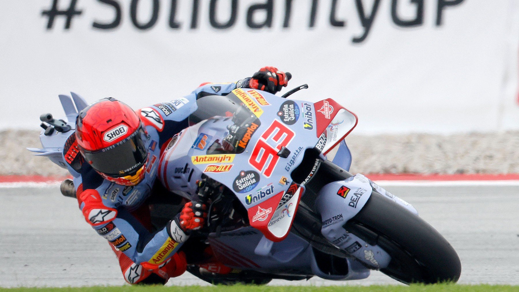 Marc Márquez durante el GP Solidario de Barcelona de MotoGP. (EFE)