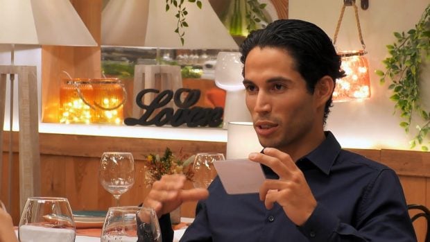 Miguel en First Dates. (Mediaset)